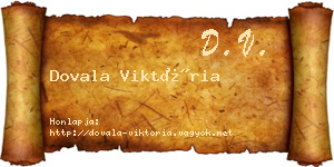 Dovala Viktória névjegykártya